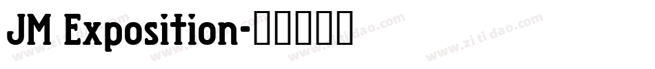 JM Exposition字体转换